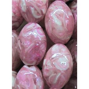 mother of pearl bead, oval, approx 8x13mm [SHEMP07]
