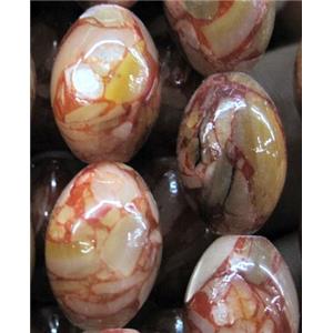 mother of pearl bead, oval, approx 8x13mm [SHEMP09]