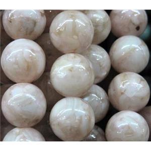 mother of pearl bead, round, 10mm dia [SHEMP20]