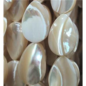mother of pearl bead, teardrop, approx 10x14mm [SHEMP68-10X14MM]