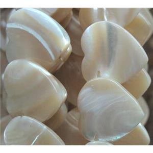 mother of pearl bead, heart, approx 15mm [SHEMP70-15MM]