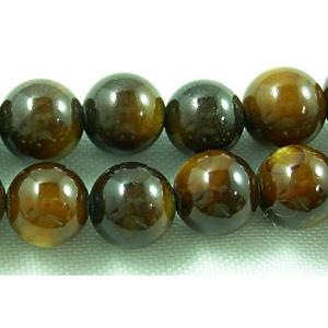 freshwater shell beads, round, dyed, bronze, 6mm dia,62beads per st [SHERD05]