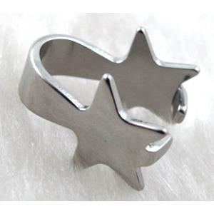 Stainless Steel Hinge Bail, platinum plated, 10mm, 10x15mm [SSCLA004]