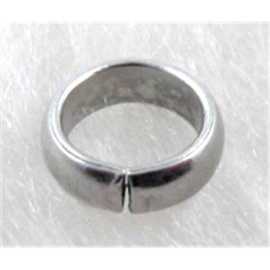 Stainless Steel Jumpring, platinum plated, 7mm dia [SSCLA013-7MM]