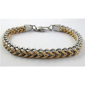Stainless steel Bracelet, 7x6mm, 22cm (8.5 inch) length [SSTBT06]