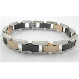 Stainless steel Bracelet, 12mm wide, 22cm (8.5 inch) length [SSTBT10]