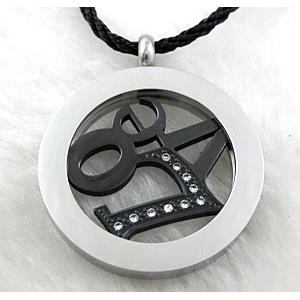Stainless steel pendants, nickel free, 33mm dia [SSTPD11]
