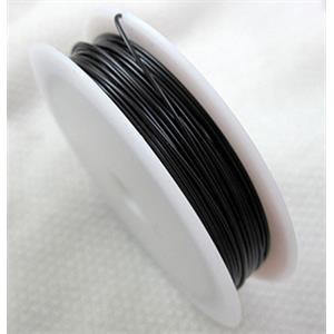 black Copper Wire, 1mm thick, 2.5meters per roll [WIRECOP07-1MM]