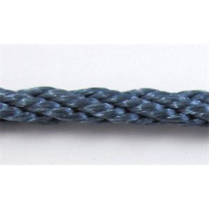 Twist Cotton Rattail Jewelry bindings wire, 2mm dia, approx 30yards per roll [WIRECT01C504]