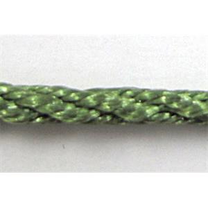 Twist Cotton Rattail Jewelry bindings wire, 2mm dia, approx 30yards per roll [WIRECT01C509]