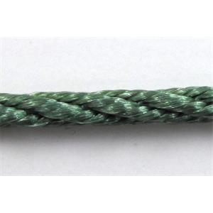 Twist Cotton Rattail Jewelry bindings wire, 2mm dia, approx 30yards per roll [WIRECT01C511]