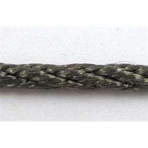 Twist Cotton Rattail Jewelry bindings wire, 2mm dia, approx 30yards per roll [WIRECT01C602]