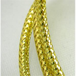 Jewelry Metallic Cord, Golden, 2.5mm dia [WIREGC03-2.5MM]