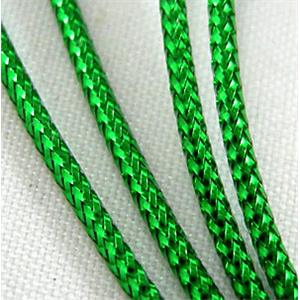 Jewelry Metallic Cord, Green, 1.5mm dia [WIREGC05]