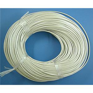 White Leather Rope Cord Jewelry Binding, 1.5mm dia [WIRELT007-1.5MM]