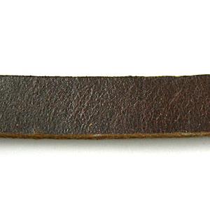 Cowskin Cord For Jewelry Binding, flat, coffee, 9mm wide, 2.6mm thick [WIRELT012-9MM]