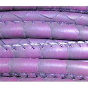 PU leather wrapped cord, approx 6mm dia [WIRELT094]