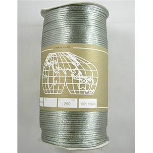 Satin Rattail Cord, Silver Gray, 2.0mm dia [WIRENL09-484]