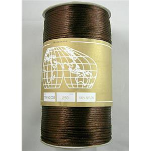 Satin Rattail Cord, coffee, 2.0mm dia [WIRENL10-738]