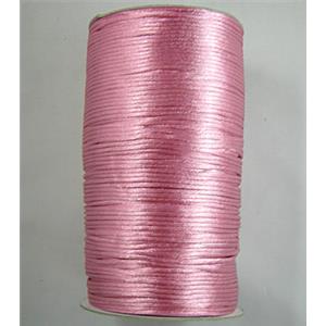 Satin Rattail Cord, Bright Pink, 2.0mm dia [WIRENL14-222]
