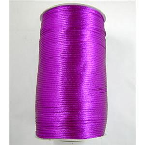 Purple Satin Rattail Cord, 2.0mm dia [WIRENL16-138]