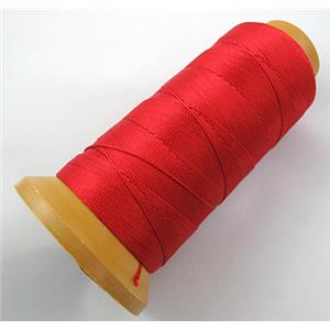 Red Nylon cord, 0.2mm,approx 1300meter per roll [WIRENLC01-2]