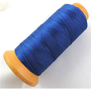 Blue Nylon cord, 0.2mm,approx 1300meter per roll [WIRENLC04-2]