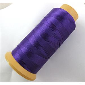 Purple Nylon cord, approx 1-1.2mm, 150meter per roll [WIRENLC05-15]