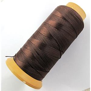 Coffee Nylon cord, approx 0.5mm, 450meter per roll [WIRENLC08-6]