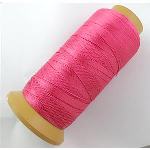 Hot pink Nylon cord, approx 0.5mm, 450meter per roll [WIRENLC09-6]