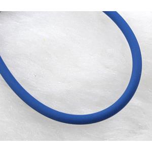 Rubber Cord, hollow, blue, 2mm dia, Tube wire, approx 1800meters [WIREPL03]