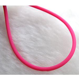 Rubber Cord, hollow, pink, 2mm dia, Tube wire, approx 1800meters [WIREPL04]