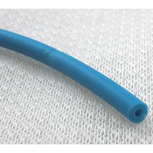Rubber Cord, hollow, blue, 4mm dia, Tube wire, approx 350meters [WIREPL08]