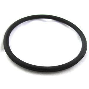 Jewelry making necklace bracelet, rubber, black, 4mm thick, 70mm dia [WIREPL28C01]