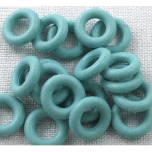 Blue Rubber Stopper Beads, 8mm dia, 3.2mm hole [WIREPL34C01]