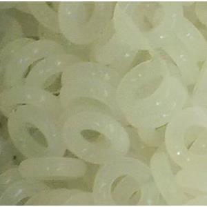 transparent Rubber Stopper Beads, 8mm dia, 3.2mm hole [WIREPL34C09]