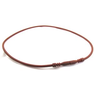 Jewelry making necklace cord, rubber, 3mm dia,18 inch length [WIREPL35C01]