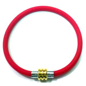 Jewellry Making necklace and bracelet cord, rubber, red, 5mm dia, 16 inch length [WIREPL41-16]