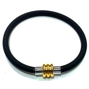Jewellry Making necklace and bracelet cord, rubber, black, 5mm dia, 16 inch length [WIREPL43-16]