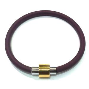 Jewellry Making necklace and bracelet cord, rubber, deep purple, 5mm dia, 16 inch length [WIREPL45-16]