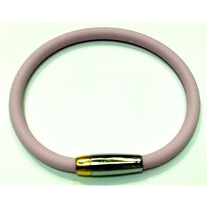 Jewellry Making necklace and bracelet cord, rubber, lt.purple, 5mm dia, 16 inch length [WIREPL47-16]