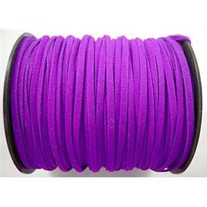 Synthetic Suede Cord, hotpink, approx 3mm wide, 100yards per roll [WIRESC023]