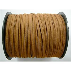 Synthetic Suede Cord, brown, approx 3mm wide, 100yards per roll [WIRESC032]
