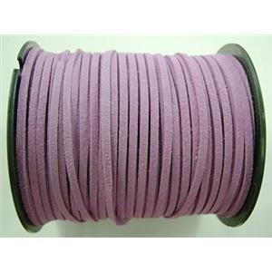 purple Synthetic Suede Cord, approx 3mm wide, 100yards per roll [WIRESC035]