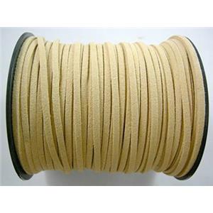 Synthetic Suede Cord, approx 3mm wide, 100yards per roll [WIRESC041]