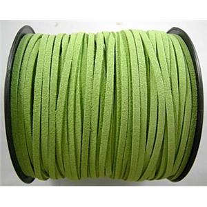 Synthetic Suede Cord, olive, approx 3mm wide, 100yards per roll [WIRESC043]
