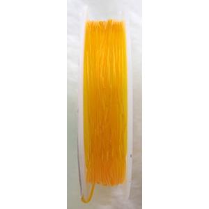 Crystal Wire, stretchy, round, orange, 1.0mm dia, 5meters per roll [WIRETEC02C03-1.0M]