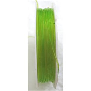 Crystal Wire, stretchy, round, olive, 0.4mm dia,18meters per roll [WIRETEC02C11-0.4M]