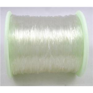 round Crystal Wire, stretchy, clear, 0.8mm thickness, approx 120m per rolls [WIRETEC05-08]