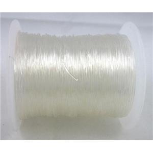 Crystal Wire, stretchy, korea, round, clear, approx 0.8mm thickness, 120m per rolls [WIRETEC06-08]